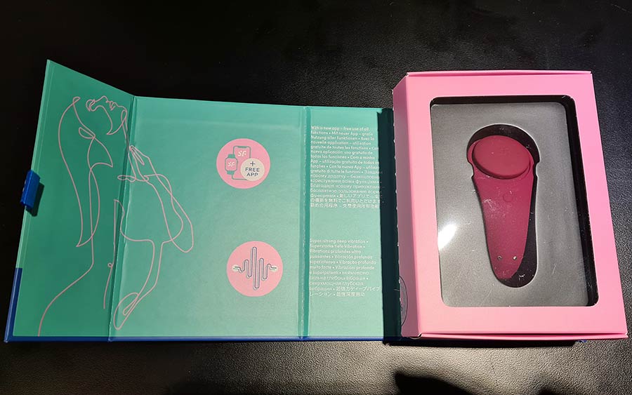 Verpackung des Satisfyer Sexy Secret (geöffnet)